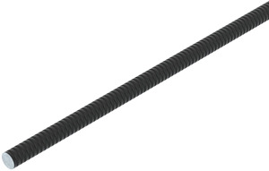 Gewindestange 10x10x2000 Stahl brüniert schwarz