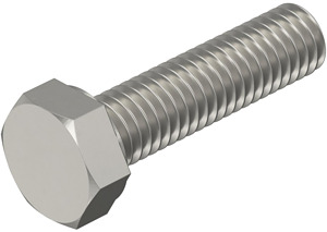 Sechskantschraube mit Vollgewinde M 12x45mm, A2, 2B