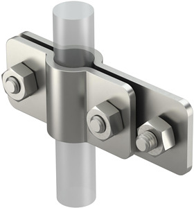 Anschlussschelle V2A für Staberder 20mm auf Rd 8-10