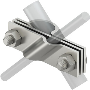 Anschlussschelle V2A Staberder Rd 20 auf Rd 8-10 / FL40