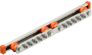 Potentialausgleichsschiene BigBar 5+5 Anschlüsse VA FT-Sch. 605x40x65mm