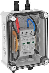 PV-Systemlösung im Gehäuse 1x1 PV-S tring auf 1 WR-MPP+MC4 1000V DC