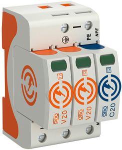 SurgeController V20 zweipolig mit N PE 280V