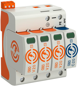 SurgeController V20 dreipolig mit N PE+FS 280V