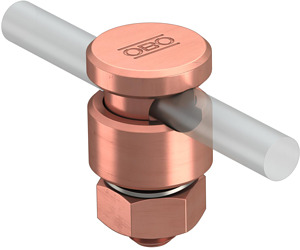 Verbinder Rd 8-10 Kupfer, mit Druckwanne