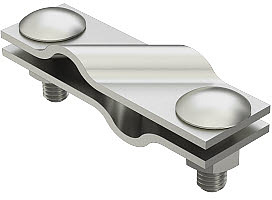 Diagonalverbinder rund/rund 101x30, A4, 1.4571/1.4404