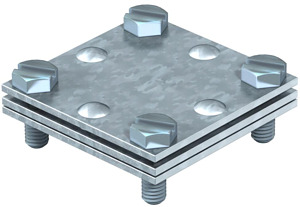 Kreuz-Verbinder 30mm FL30, mit Zwischenplatte