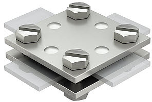 Kreuz-Verbinder max. FL30, ohne Zwischenplatte