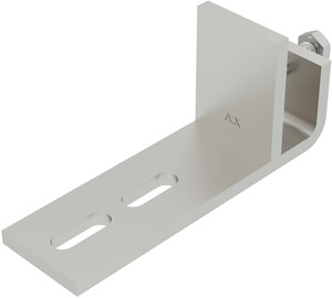 Befestigungsklemmstück für maximale Trägerstärke 20mm, A2, 1.4301, 2B