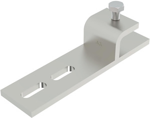 Befestigungsklemmstück für maximale Trägerstärke 20mm, A2, 1.4301, 2B