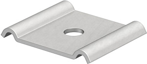 Klemmstück für Schraube M10 60x40, A4, 1.4404, 2B