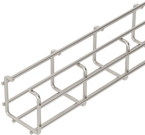 C-Gitterrinne 50x50x3000, A2, 1.4301, 2B