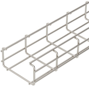 C-Gitterrinne 50x100x3000, A2, 1.4301, 2B