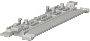 Oberteilklammern 150 für WDK-Kanal steingrau