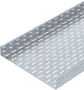 EKS-Kabelrinne 60X400mm Seitenl.7x20mm Verbi.Stahl tfverz.