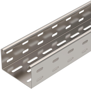Kabelrinne SKS gelocht 60x100x3000, A2, 1.4301, 2B