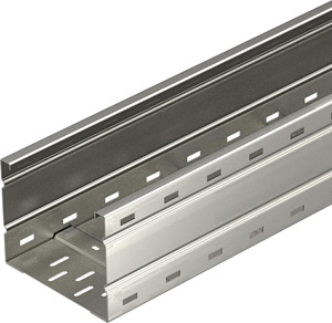 Weitspannkabelrinne gelocht, Boden gesickt 160x200x6000, A2, 1.4301, 2B