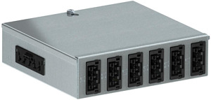 Energieverteiler mit WINSTA 1E 6A S W 150x163x46, St