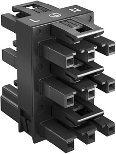 Verteilerblock 3-polig, 1E-5A, WINS TA 46x30x48, PA, weiß