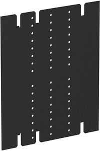 Trennwand mit Luft graphit-schwarz
