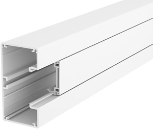 Geräteeinbaukanal Rapid 45-2 1-zügi g Alu 53x100x2000, Alu, reinweiß, RAL 90