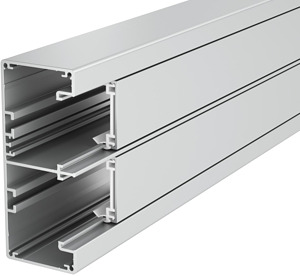 Geräteeinbaukanal Rapid 45-2 2-zügi g Alu 53x130x2000, Alu, EL