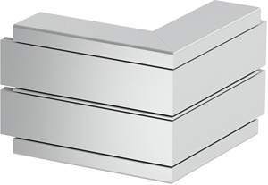 Außeneck Alu starre Form 190x190x130, Alu, EL