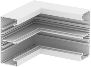 Inneneck Alu starre Form 175x175x13 0, Alu, reinweiß, RAL 9010