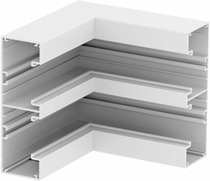Inneneck Alu starre Form 175x175x16 5, Alu, reinweiß, RAL 9010