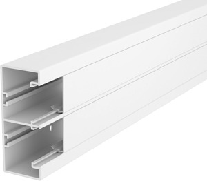 Geräteeinbaukanal Rapid 45-2 2-zügi g 53x130x2000, PVC, reinweiß, RAL 9010