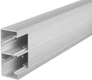 Geräteeinbaukanal Rapid 45-2 2-zügi g 53x130x2000, PVC, lichtgrau, RAL 7035