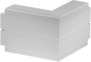 Außeneck starre Form 190x190x130, PC/ABS, lichtgrau, RAL 7035
