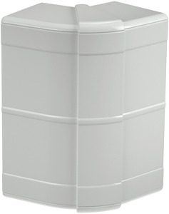 Außeneck variabel 140x88x88, PC/ABS, lichtgrau, RAL 7035