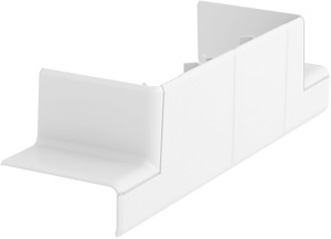 T-Stück Adapter für Rapid 45-2 2-zü gig 190x52x56, PC/ABS, reinweiß, RAL 901
