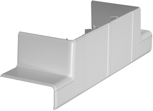 T-Stück Adapter für Rapid 45-2 2-zü gig 190x52x56, PC/ABS, lichtgrau, RAL 70
