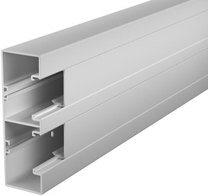 Geräteeinbaukanal Rapid 45-2 2-zügi g 53x165x2000, PVC, lichtgrau, RAL 7035