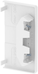 Endstück halogenfrei 70x130, PC/ABS , reinweiß, RAL 9010