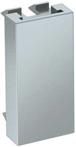 Blindabdeckung 1/2 Modul Rapid 45 alu