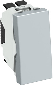 Aus-/Wechselschalter 10A 250V PC alulackiert