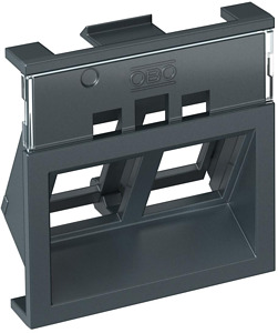Keystone-Träger Ausführung A45 RAL7 016 45x45x20, PC/ABS, anthrazitgrau, RAL