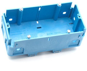Geräteeinbaudose SIGNO 2-fach blau, PP