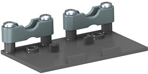 Halter mit 2-fach Flexkanal