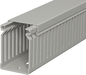 Verdrahtungskanal 60x40mm steingrau 2000mm mit Bodenlochung