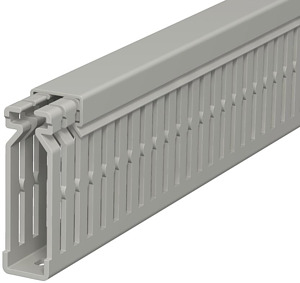 Verdrahtungskanal 60x15mm steingrau 2000mm mit Bodenlochung