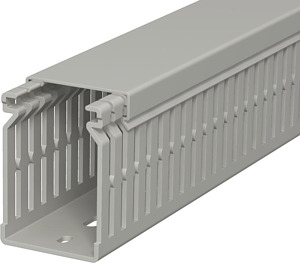 Verdrahtungskanal 60x40mm steingrau 2000mm mit Bodenlochung