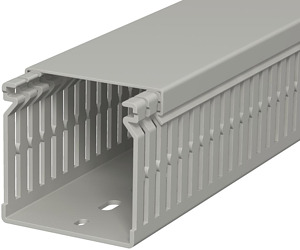 Verdrahtungskanal 60x60mm steingrau 2000mm mit Bodenlochung