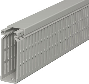 Verdrahtungskanal 80x25mm steingrau 2000mm mit Bodenlochung