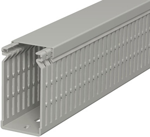 Verdrahtungskanal 80x40mm steingrau 2000mm mit Bodenlochung