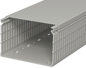 Verdrahtungskanal 80x120mm steingrau 2000mm mit Bodenlochung