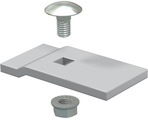 Klemmstück für Kabelleiter LG110 60 x30, A4, 1.4571, 2B